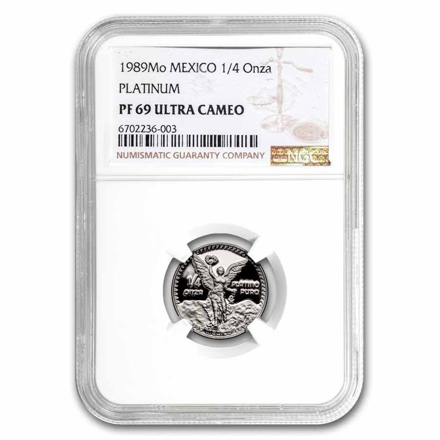 1989 Mexico Proof Libertad Set (Platinum, Silver, Gold) NGC w/COA